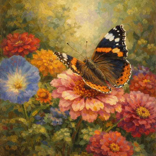 Dance of Life Upon the Sun-Drenched Petals