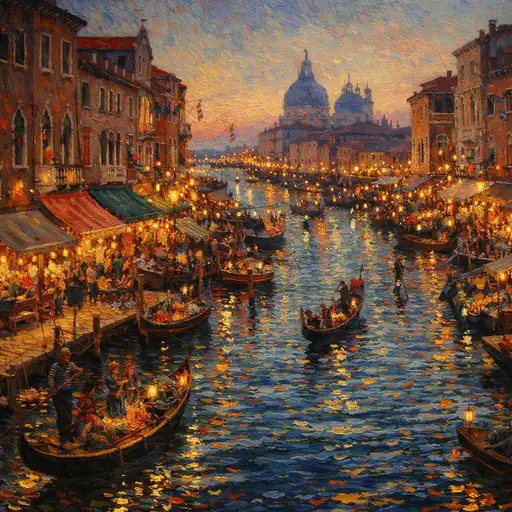 Venetian Serenade Under the Starlit Canopy