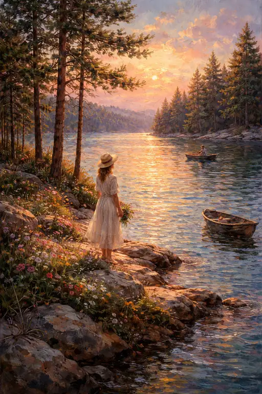 A Golden Farewell to the Day