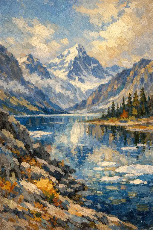 Silent Majesty of the Frozen Mirror