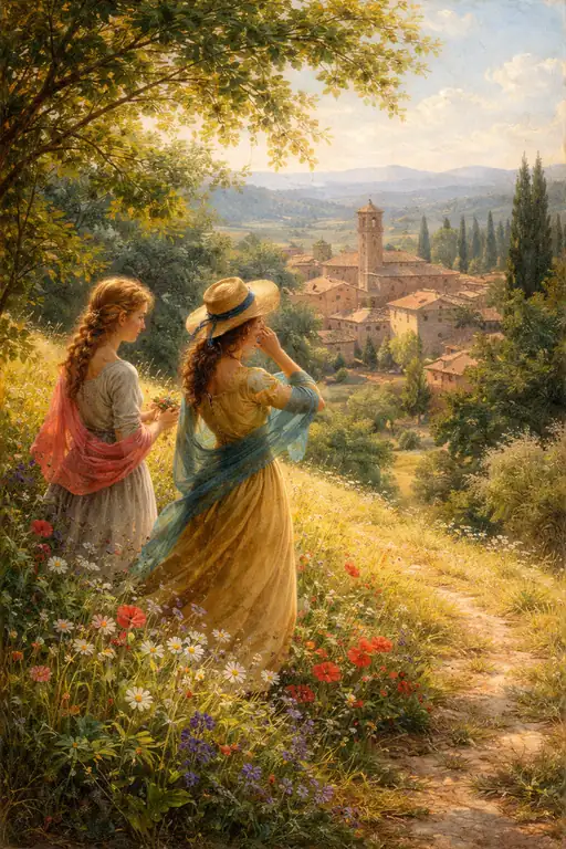 Golden Memories on the Tuscan Hill