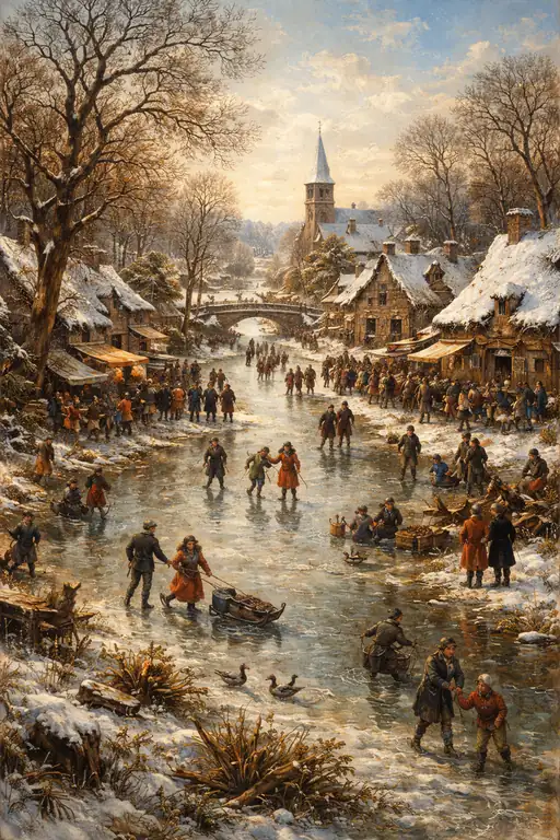 Winter's Joyous Canvas