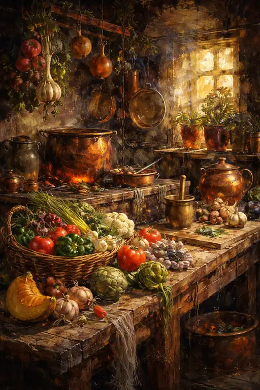 Warmth of the Rustic Hearth