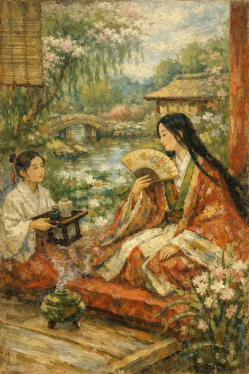 黄昏に咲く雅なる姿