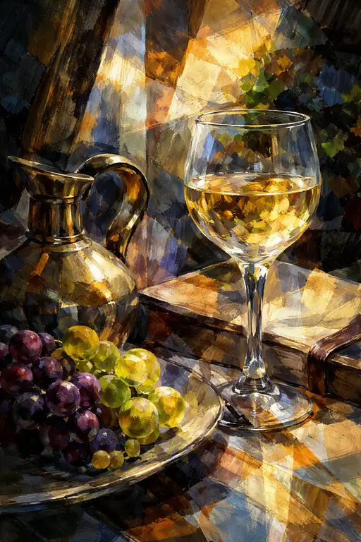 Fractured Elegance in Glass