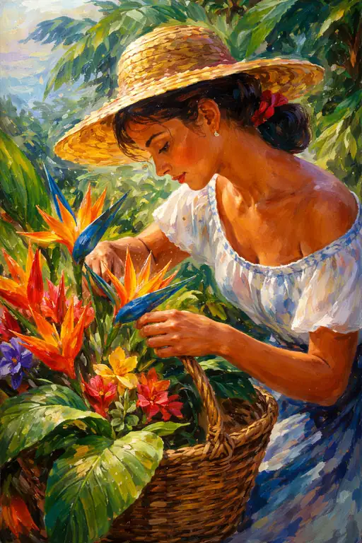 Tranquil Bloom in the Sun's Embrace