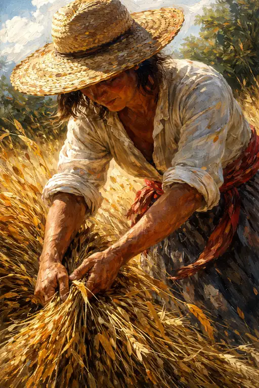 Golden Sweat and the Earth's Embrace