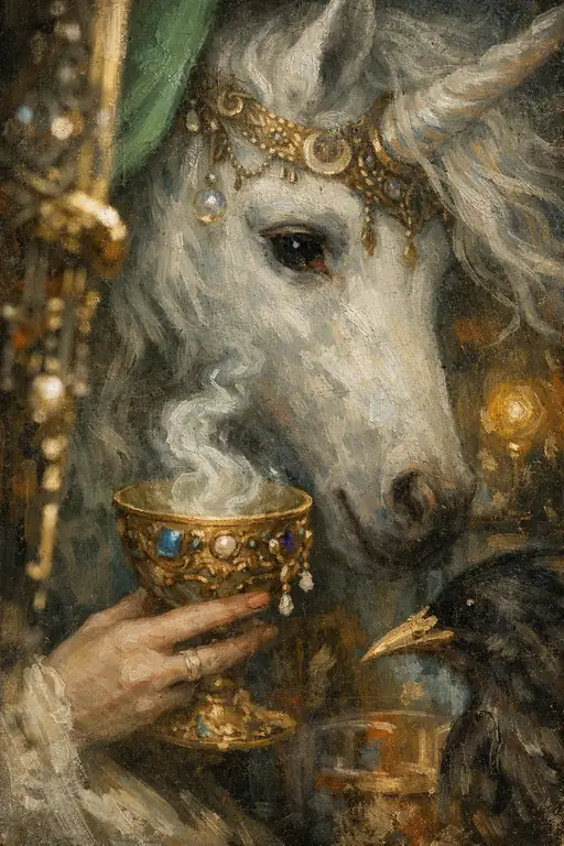 Offering to the Mythical: A Ritual of Light and Shadows