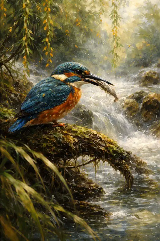 Triumph of the Sapphire Kingfisher