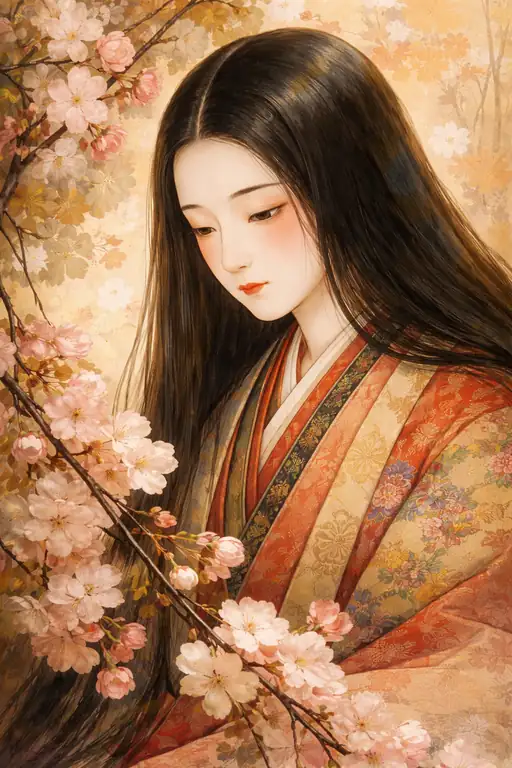 A Fleeting Dream Amidst the Falling Sakura