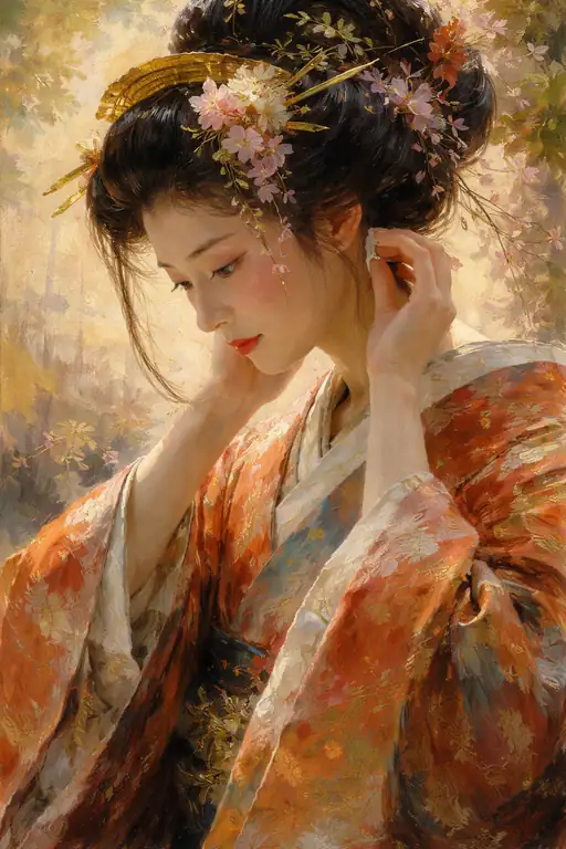 Gilded Petals, Silent Grace