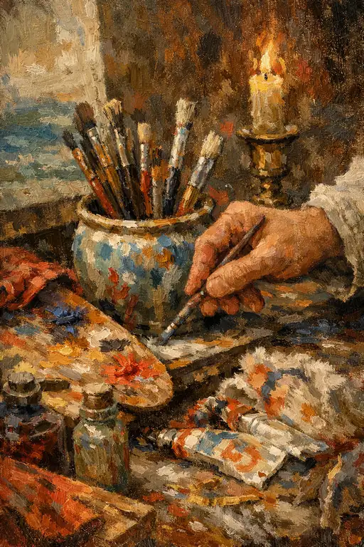 A Symphony of Brush and Candle