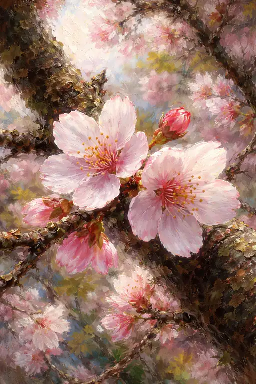 春の息吹を宿す光の花びら