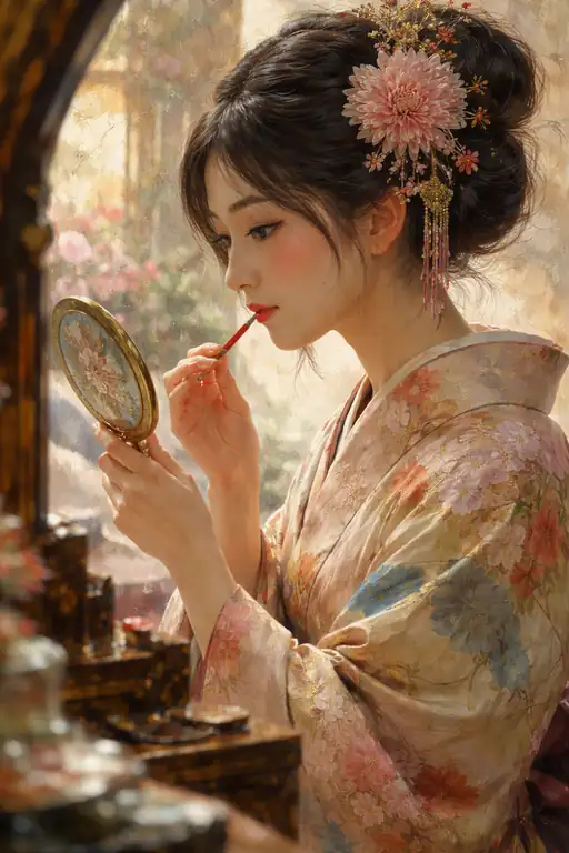 夜明け前の紅引き