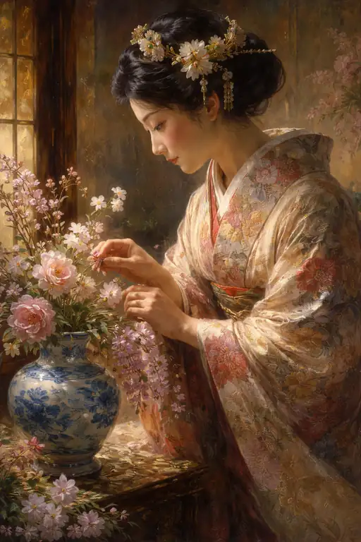 Graceful Arrangement in Soft Light