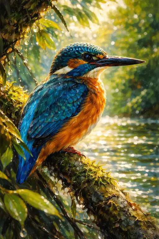 The Sapphire Guardian of the Stream