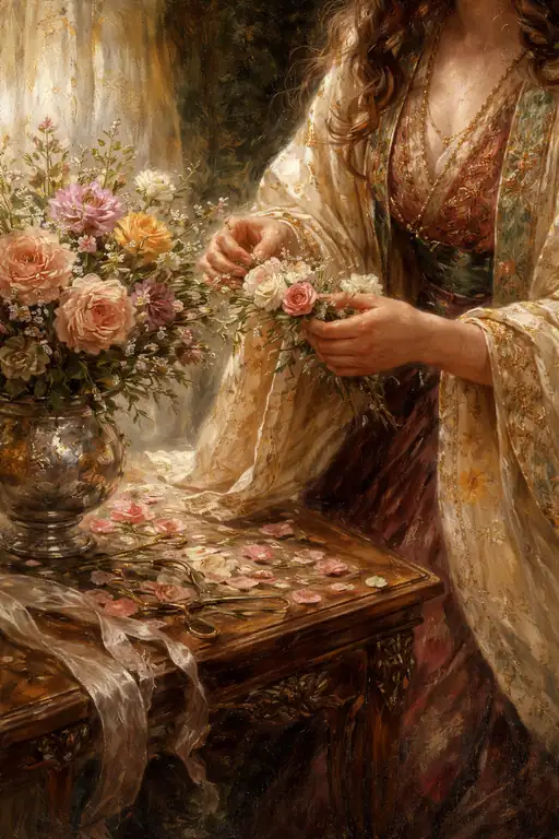Whispers of Silk and Petals