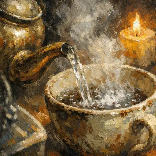 Golden Warmth of the Morning Pour