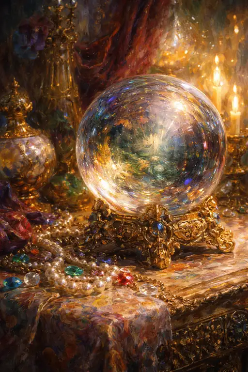 Visions Within the Golden Crystal