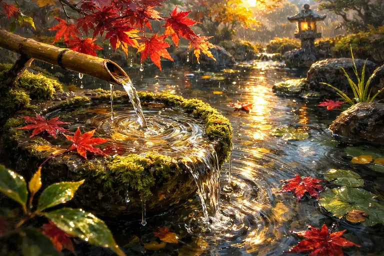 Golden Echoes in the Zen Garden