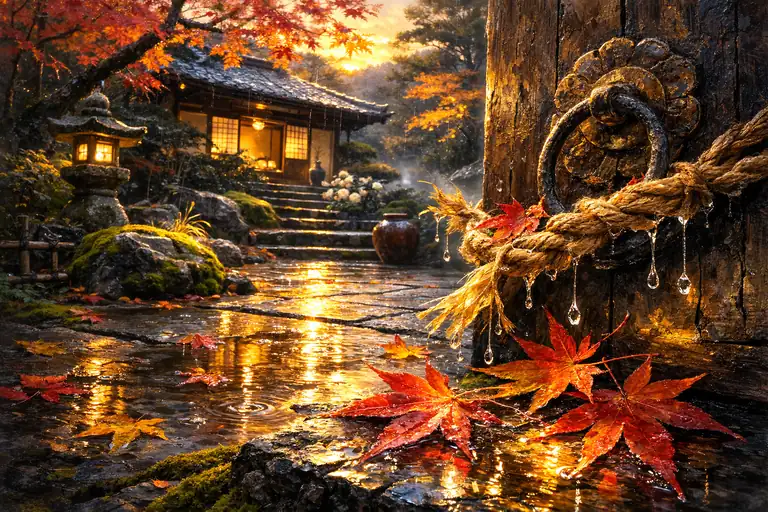Echoes of Rain on the Ancient Path