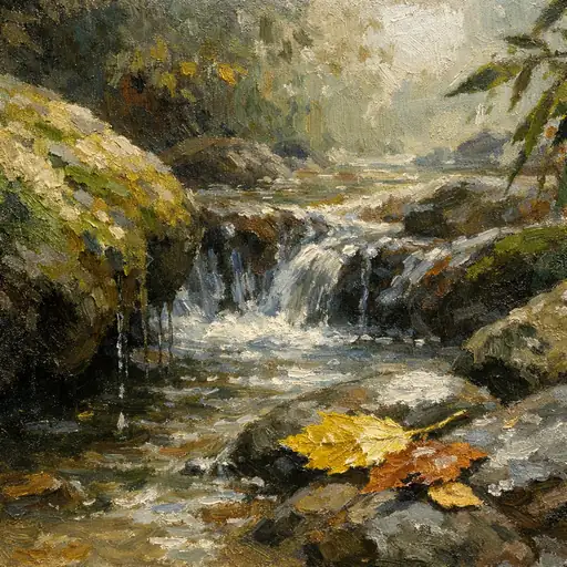 Pulse of the Autumn Forest Stream