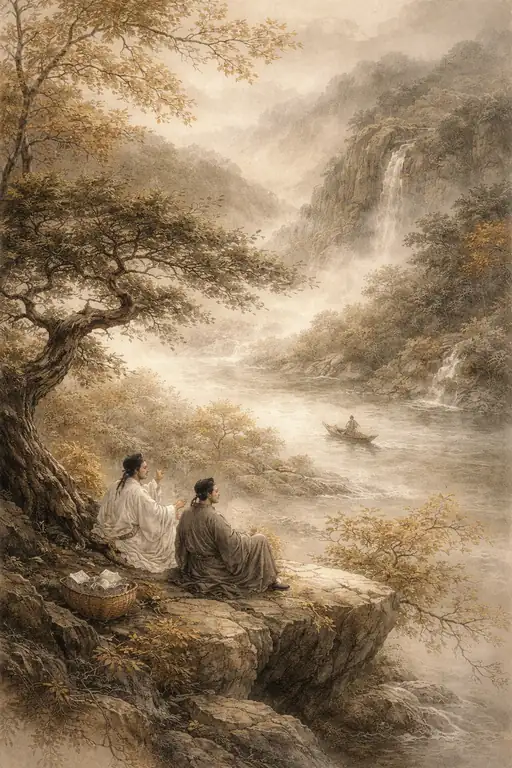Dialogue with the Autumn Stream