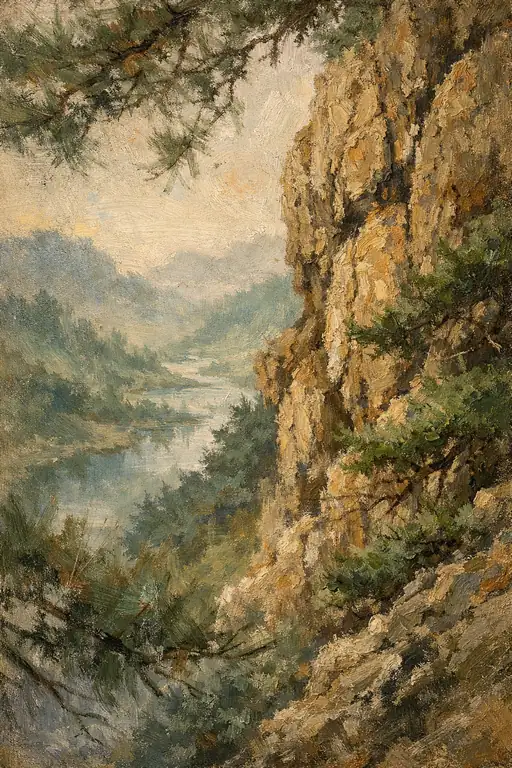 Golden Breath of the Ancient Cliffs