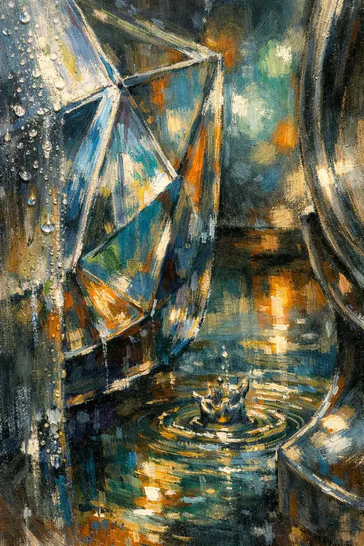 Geometry of the Golden Rain