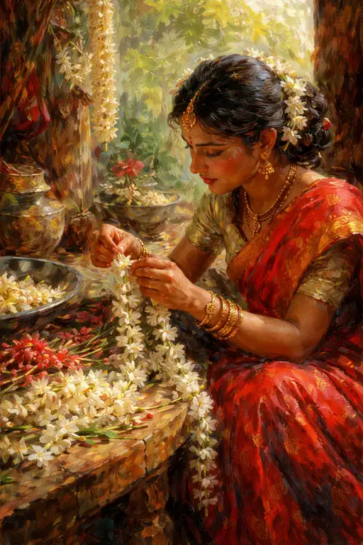 Weaving Fragrance into Crimson