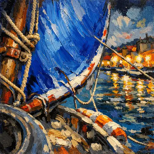 Nocturnal Symphony of the Slumbering Harbor