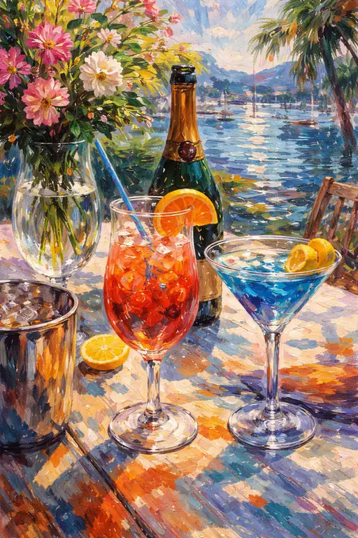 Golden Bubbles in the Summer Breeze