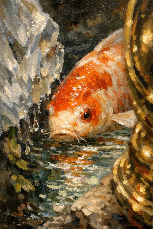 Golden Ripples in a Tranquil Soul