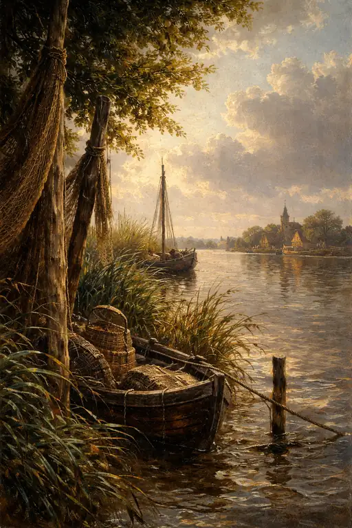 Tranquil Reverie by the Reeds