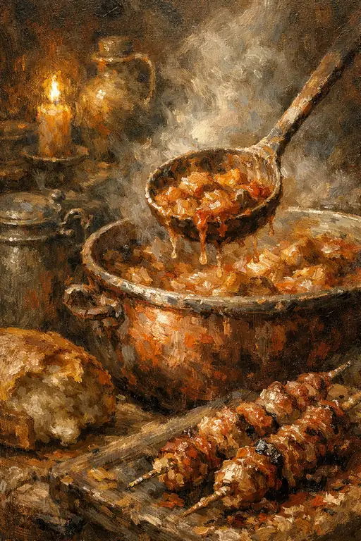 A Feast of Abundance Swaying in the Lamplight