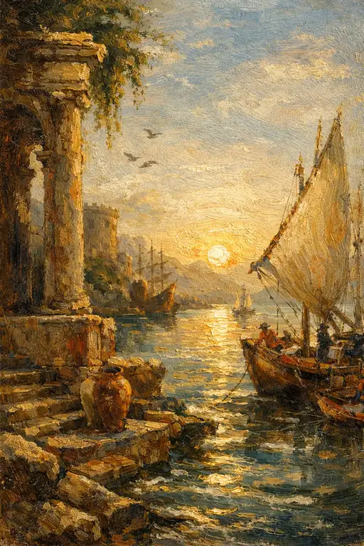 The Harbor's Golden Slumber