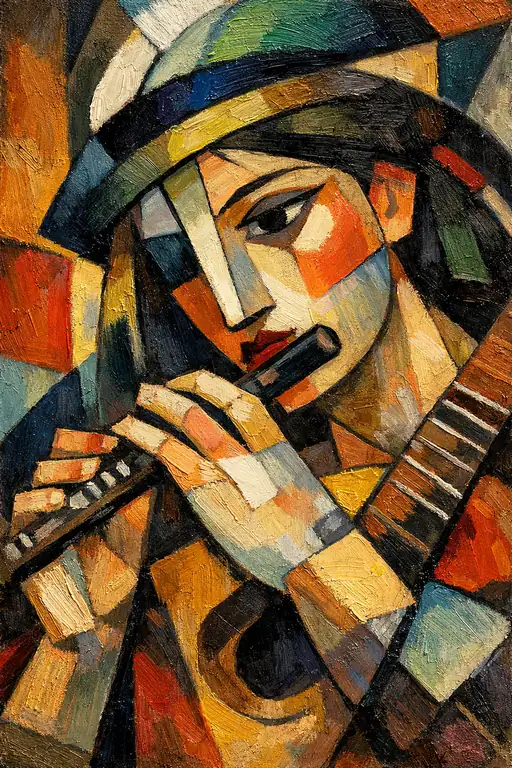 Fractured Melody of the Cubist Muse