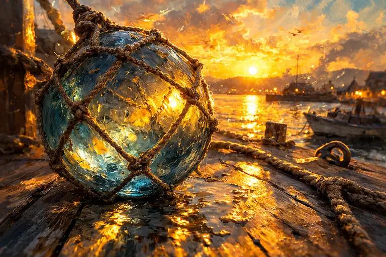Slumbering Glass in the Amber Harbor