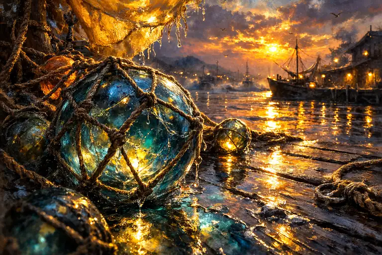 黄昏の海が流した涙
