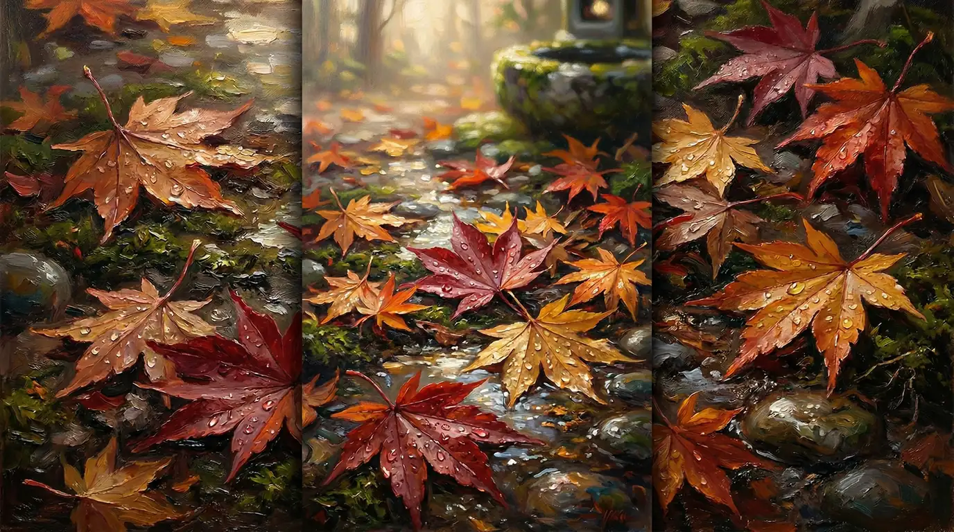 散りゆく刻の紅き落涙