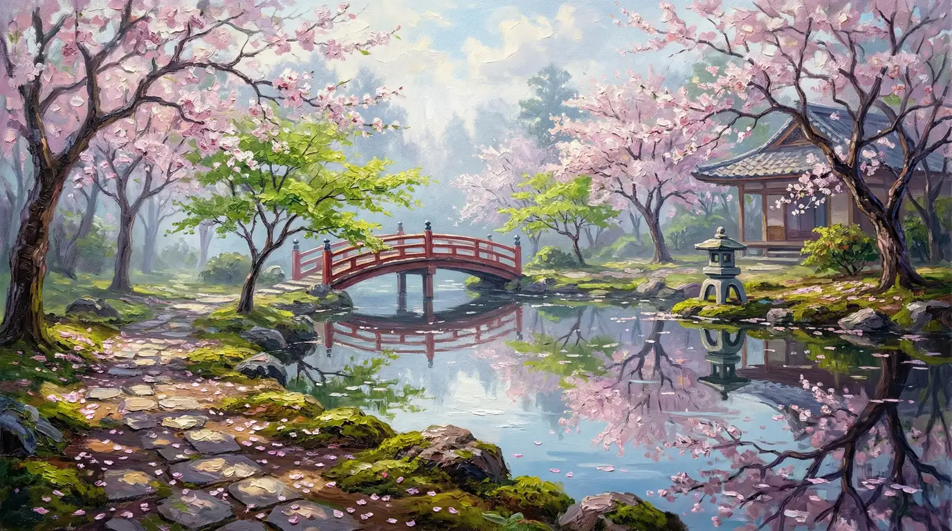 春めく水鏡