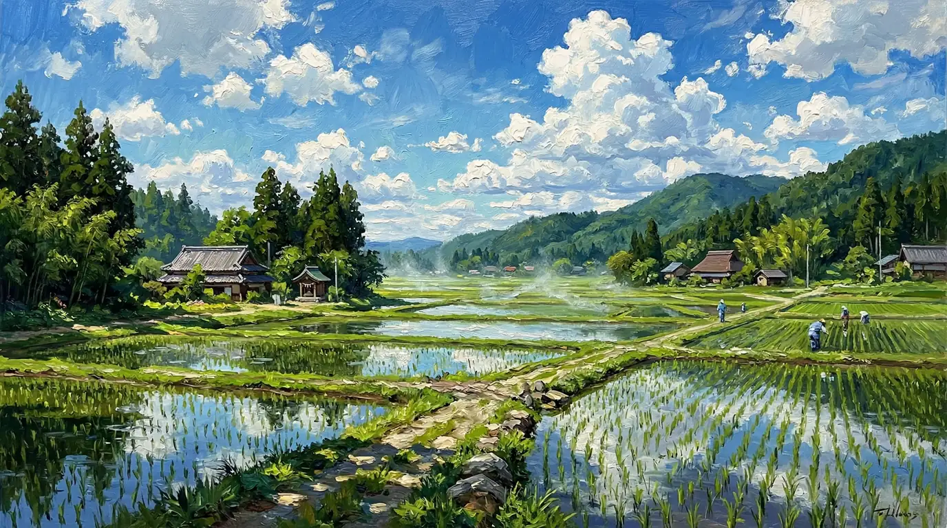 水鏡に映る初夏