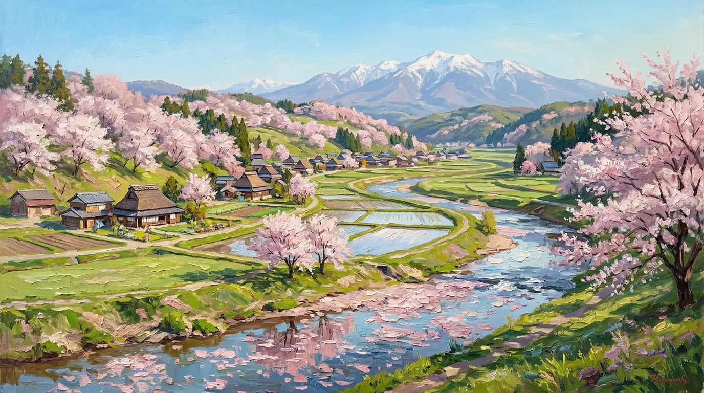桜に抱かれた郷