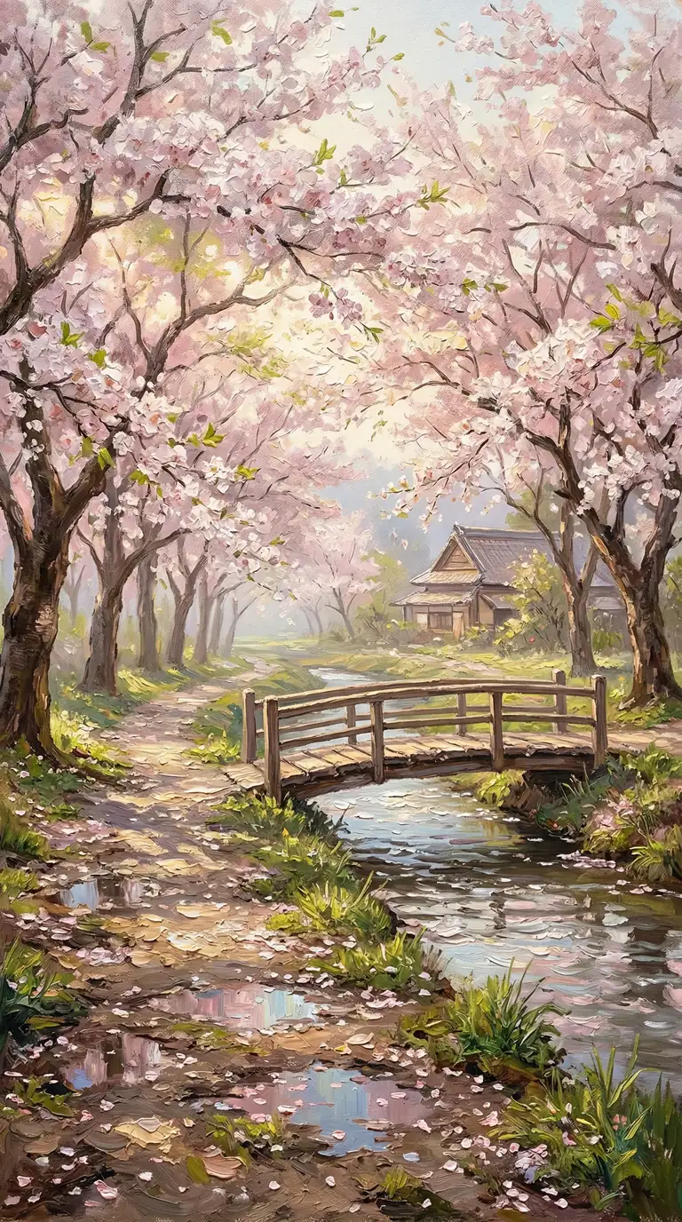 桜花の抱擁、春光に溶けゆく桃色の夢幻