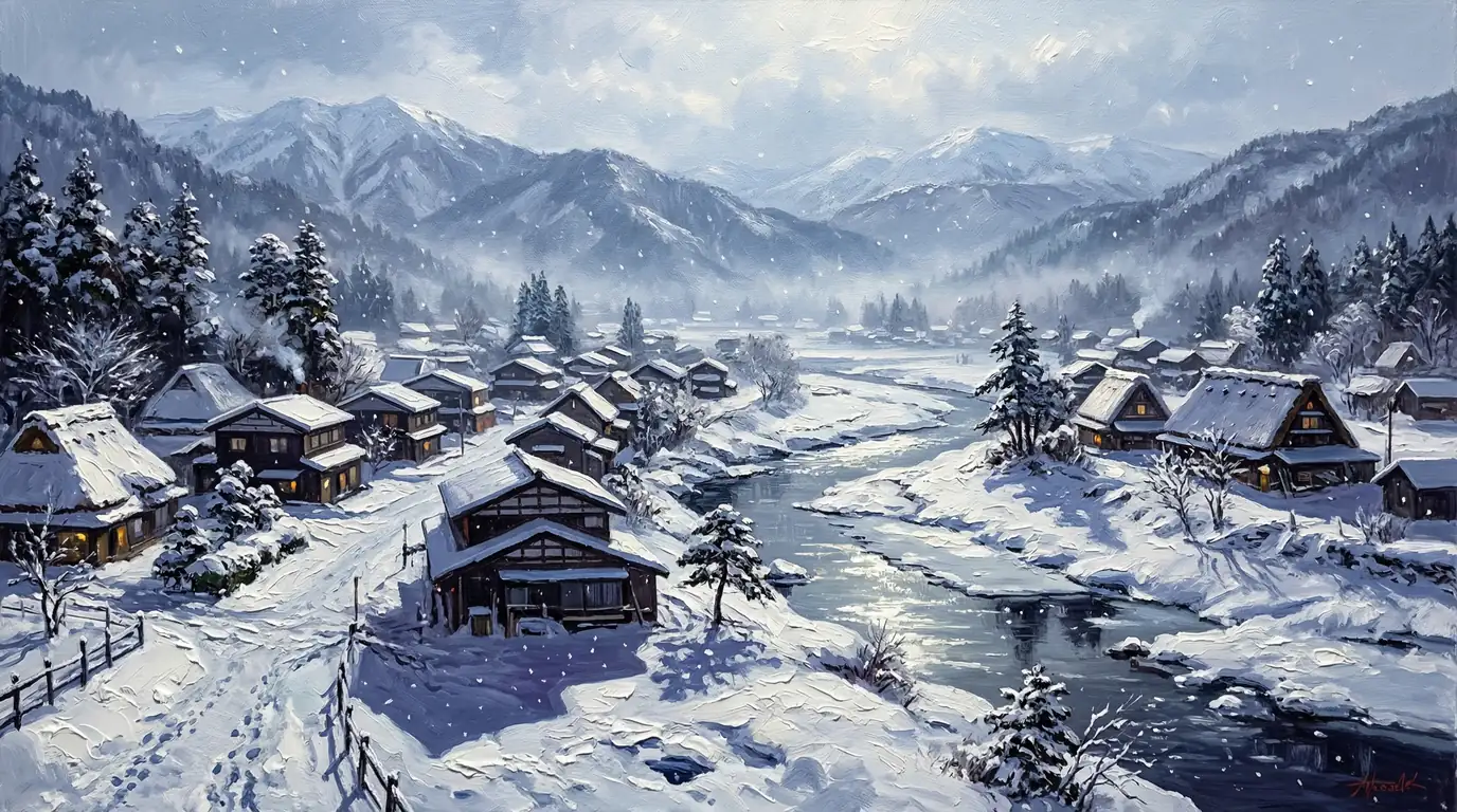 Whispering Snow in the Heart of Silence
