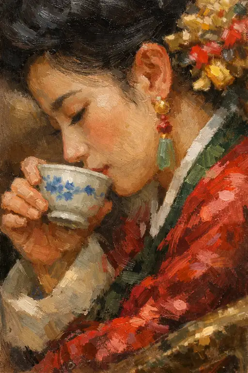 Serenity Steeped in Porcelain