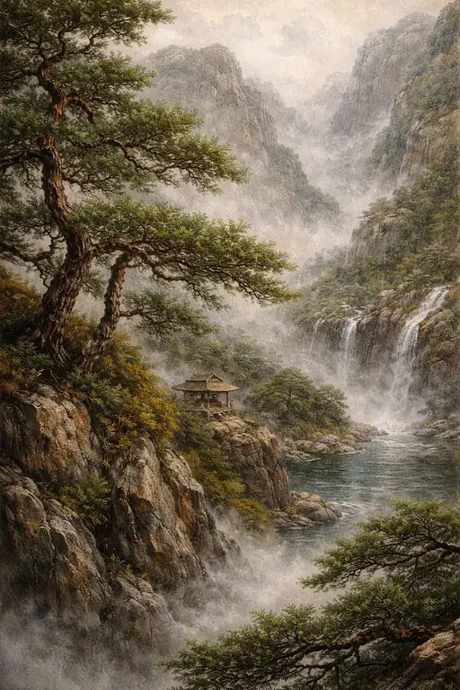 絶景を抱く霧幻の幽谷