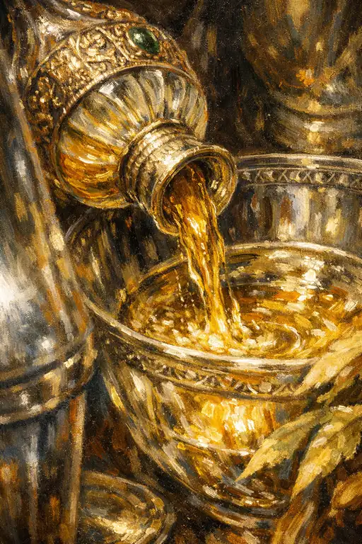 豊穣を告げる黄金の滴り