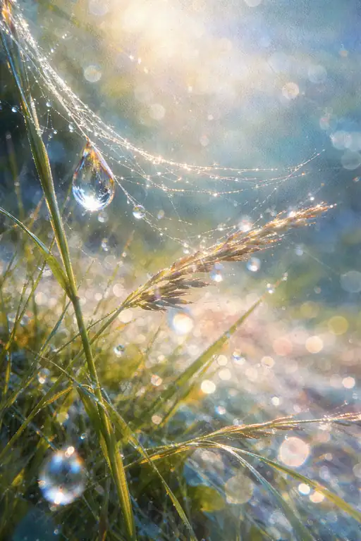 Whispers of the Morning Sun: A Symphony in Dew
