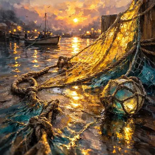 Resting Ropes at Dusk